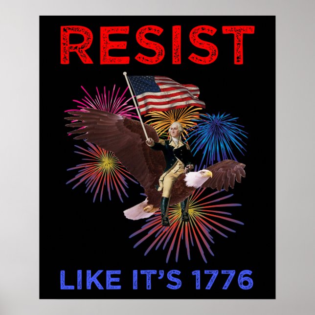 Póster Resiste Como Si Fuera 1776 (Frente)