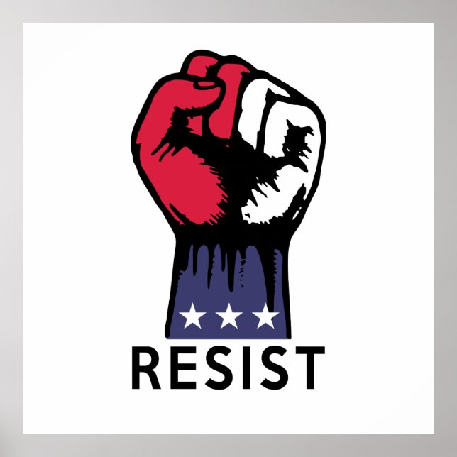 Póster Resistencia a la corrupción política (Frente)