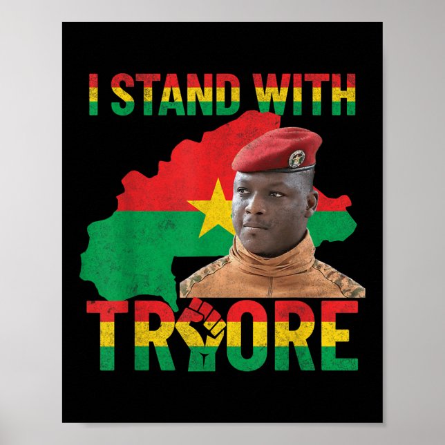Póster Resistencia africana Thomas Sankara Burkina Faso I (Frente)