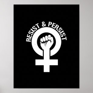 Póster Resistencia feminista - resista y persista -- 