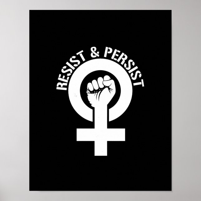 Póster Resistencia feminista - resistencia y persistencia (Frente)