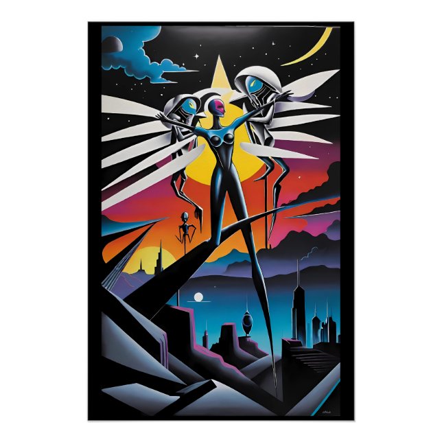 Póster Resisting the Angels of Fortune (Anverso)