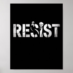 Póster Resistir a Bernie Sanders Freedom National Service