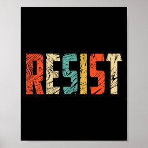 Póster Resistir A La Camisa - Ee.Uu. Protesta Contra La C