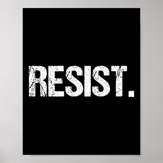 Póster Resistir a parar a Trump Premium (Frente)