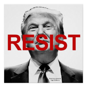 Póster Resistir a Trump