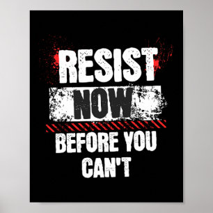Póster Resistir Ahora Antes de Que No Pueda Aguantar Habl