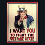Póster Resistir al Estado de Bienestar<br><div class="desc">Apoyar el capitalismo.</div>