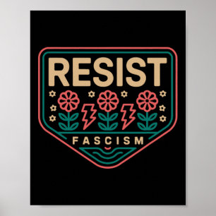Póster Resistir al Fascismo Protesta Trump Anti Trump 6 