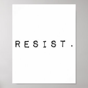 Póster Resistir Al Gobierno De Trump - Edición Limitada