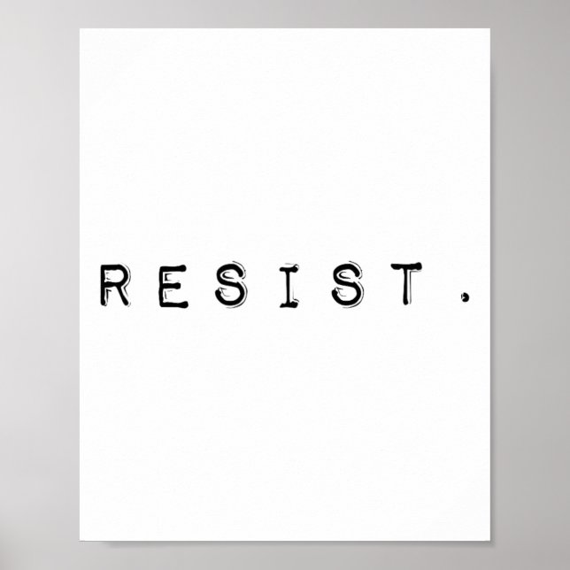 Póster Resistir Al Gobierno De Trump - Edición Limitada (Frente)
