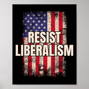 Póster Resistir al liberalismo contra los liberales Estad
