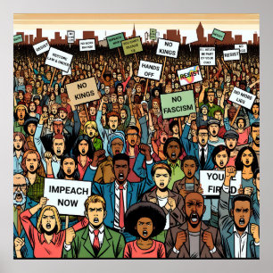 Póster Resistir e imponerse a Trump