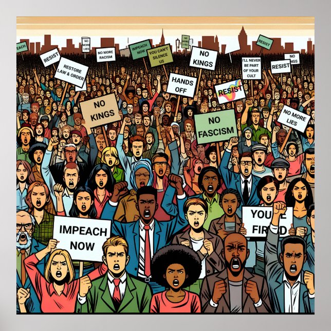 Póster Resistir e imponerse a Trump (Frente)