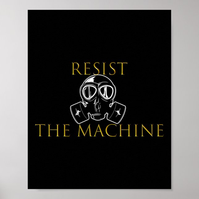 Póster Resistir La Máquina (Frente)