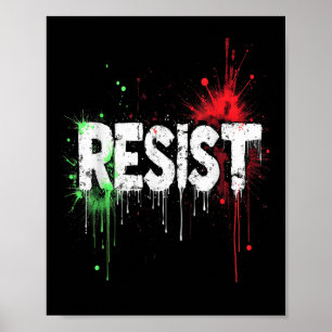 Póster Resistir la protesta política _1