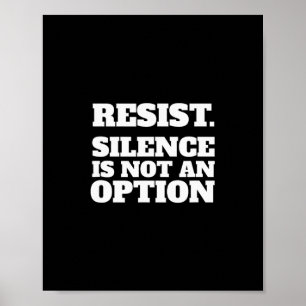 Póster Resistir Ley Anti-trump Pro-américa Pro-democracia