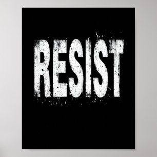 Póster Resistir Protesta Política 3