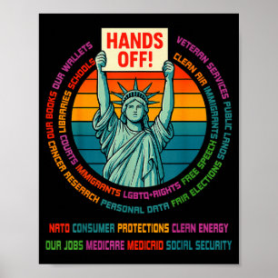 Póster Resistir Resistencia Usa Estatua De La Libertad Fu