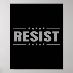 Póster Resistir Trump Protesta Anti Política Nosotros El