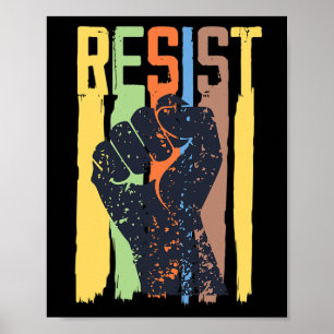 Póster Resistirse a desprestigiar a Trump contra Trump