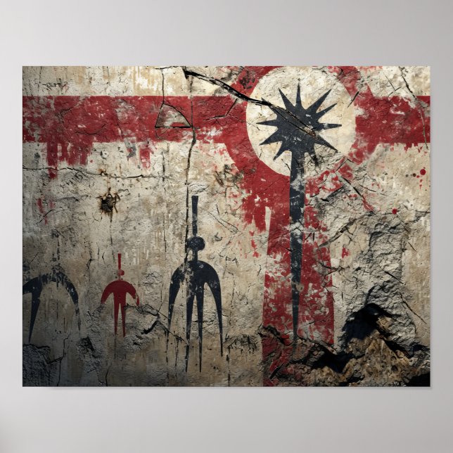 Póster Resonancia Ancestral: Narrativas Neolíticas (Frente)