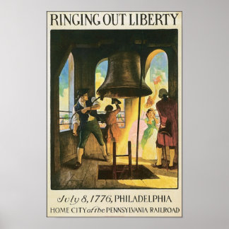 Póster Resonando la libertad, 8 de julio de 1776 en Filad