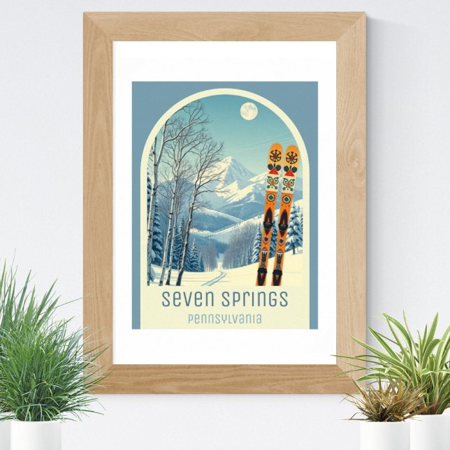 Póster Resort de esquí Seven Springs Pennsylvania (Subido por el creador)