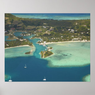 Póster Resort Musket Cove Island, isla Malolo Lailai