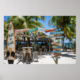 Póster Resort Tropical Beach