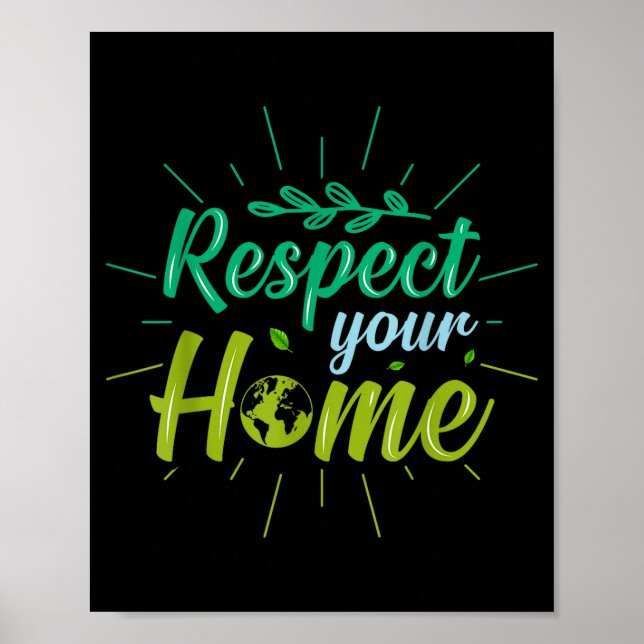 Póster Respeta tu hogar  (Frente)