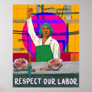 Póster Respetar a nuestro Poster laboral