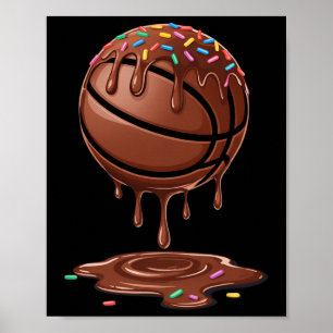 Póster Respetar el chorrito de chocolate con sprinkles Sk