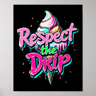 Póster Respetar El Goteo Bysebyll Cono De Helado Goteo Ho