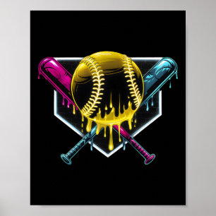 Póster Respetar El Goteo Bysebyll Home Plate Helado Goteo