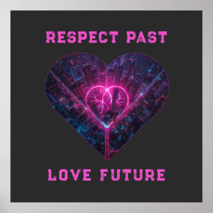 Póster Respetar el pasado, amar el futuro Diseño