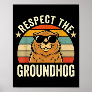 Póster Respetar la marmota Día de la marmota 2026 _1