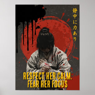 Póster Respetar su calma Temer su enfoque Chicas Artes Ma