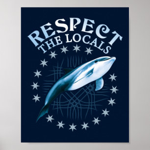 Póster Respeto a los lugareños - Cita de Delphin Lover