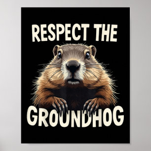 Póster Respeto: El Día De La Groundhog Celebró El Anim