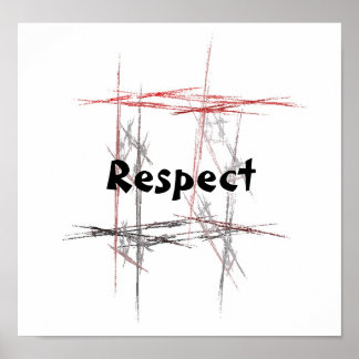 Póster Respeto por las artes marciales