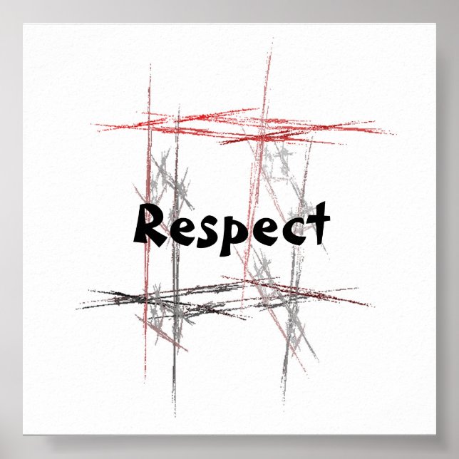 Póster Respeto por las Artes Marciales (Frente)