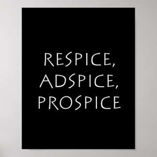 Póster Respice adspice prospice