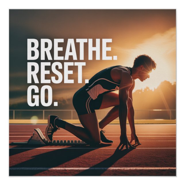 Póster Respira. Restablece. Ve. (Anverso)