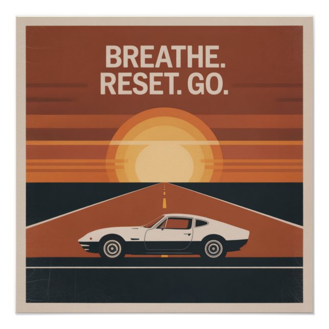 Póster Respira. Restablece. Ve (Anverso)