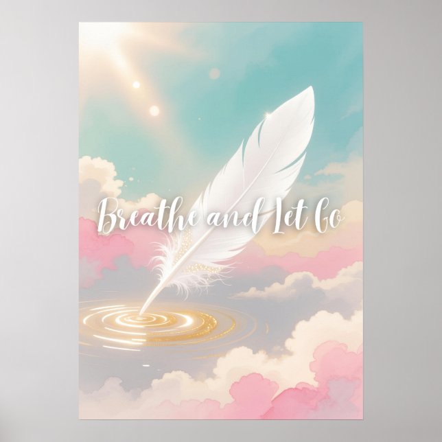 Póster Respira y suelta (Frente)
