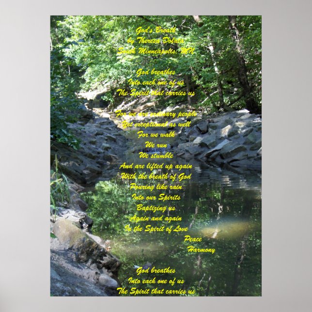 Póster Respiración de Dios (Frente)