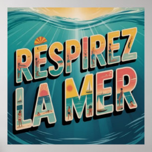 Póster Respirer la Mer