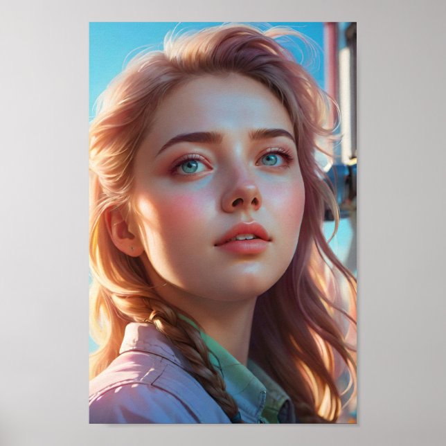 Póster Resplandeciente con una luz radiante suave (Frente)