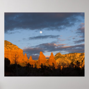 Póster Resplandor 2226 de la luna de Sedona